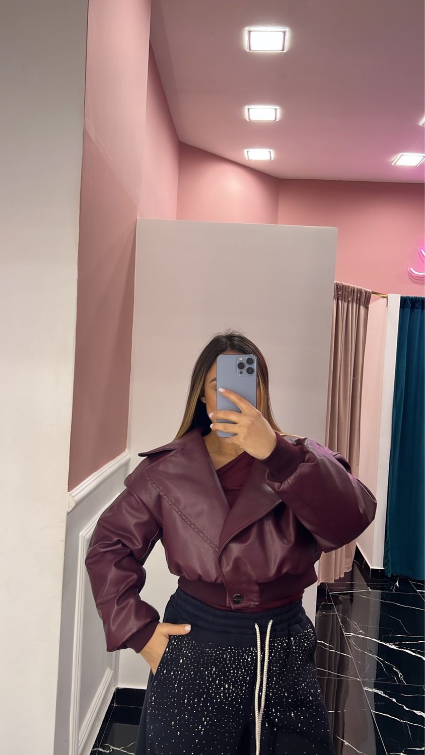 Bomber Crop Double face