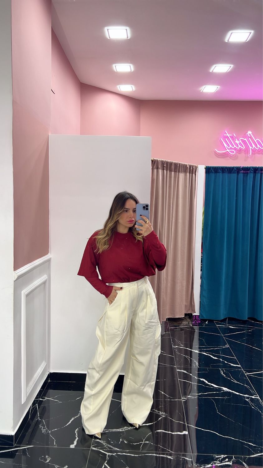 Pantalone Campana Panna