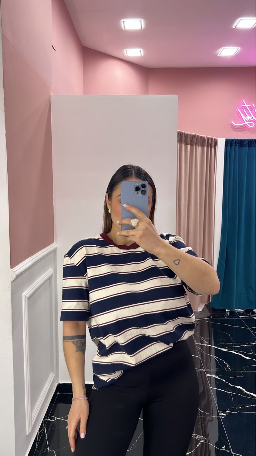 Maglia luminist in blu