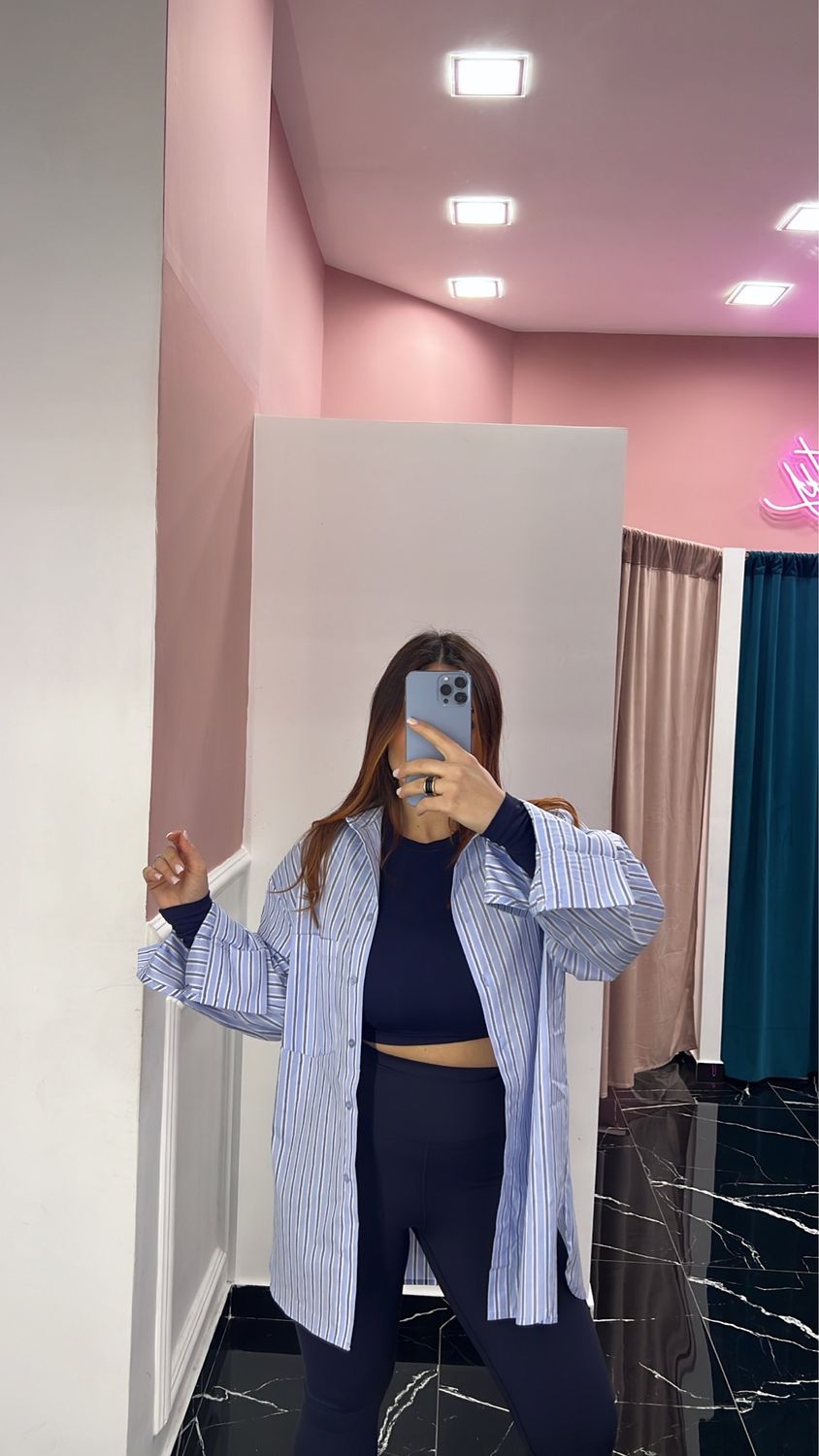 Camicia righe over