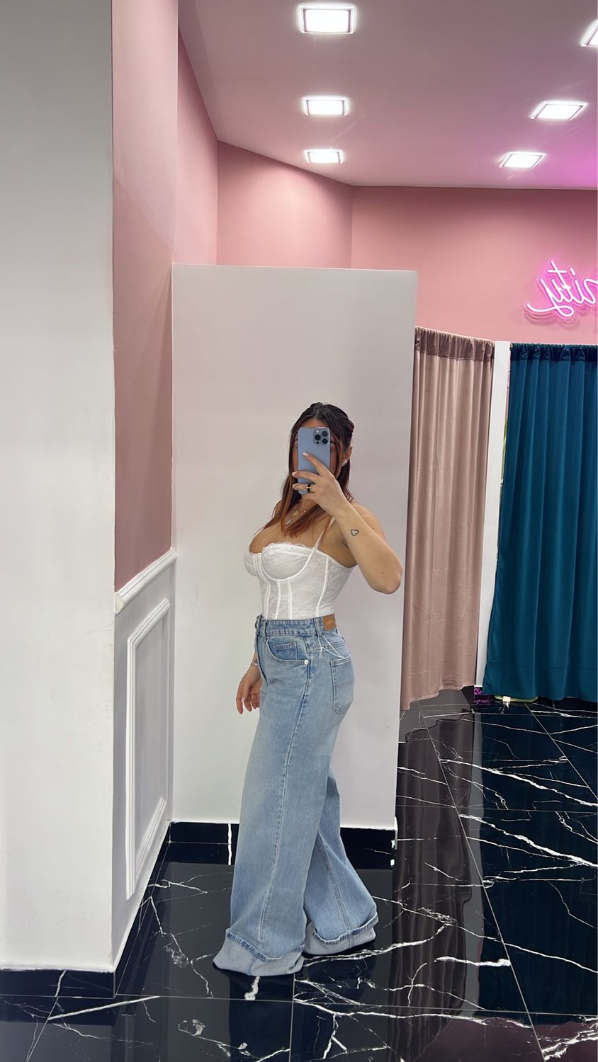 Denim samy con piegone