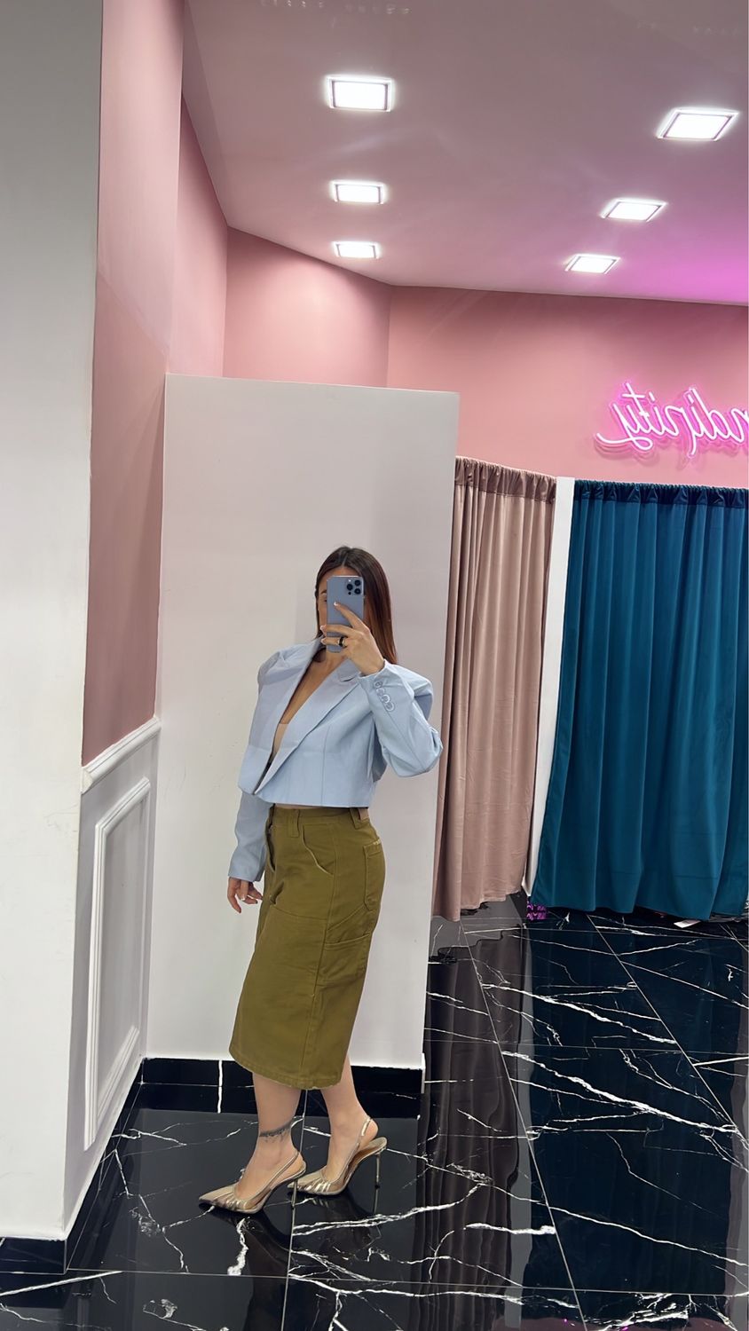 Maxi bermuda ballon kaki