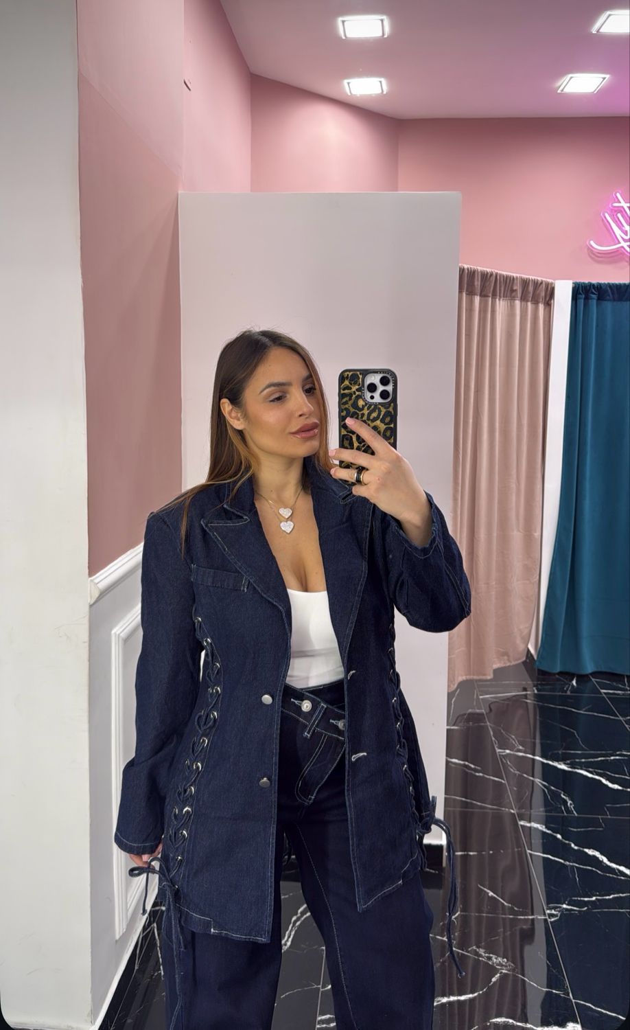 Giacca Lorys stringhe in denim