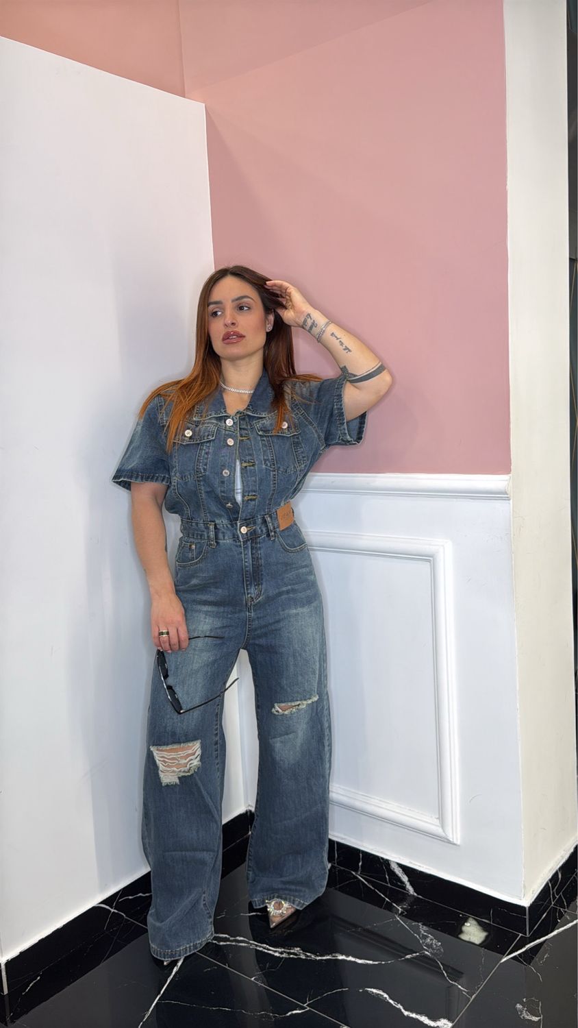 Tuta in denim Jasmine