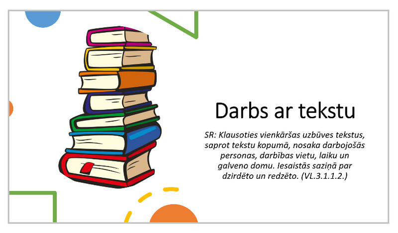 Prezentācija &quot;Darbs ar tekstu &quot;Salms, ogle, pupa un zirnis&quot;&quot;