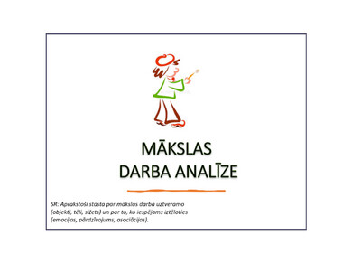 Prezentācija &quot;Mākslas darba analīze&quot;