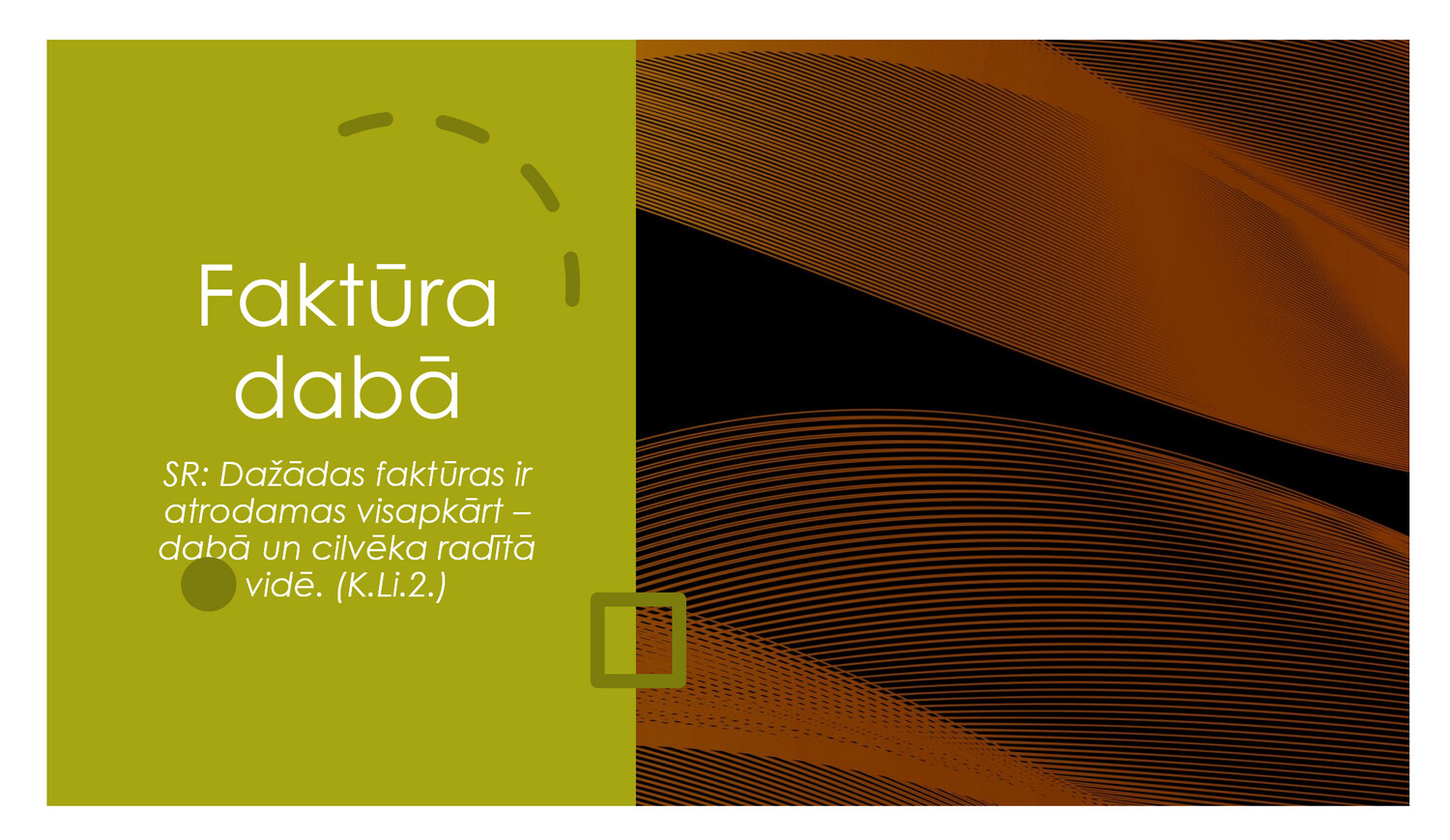 Prezentācija &quot;Faktūra dabā&quot;