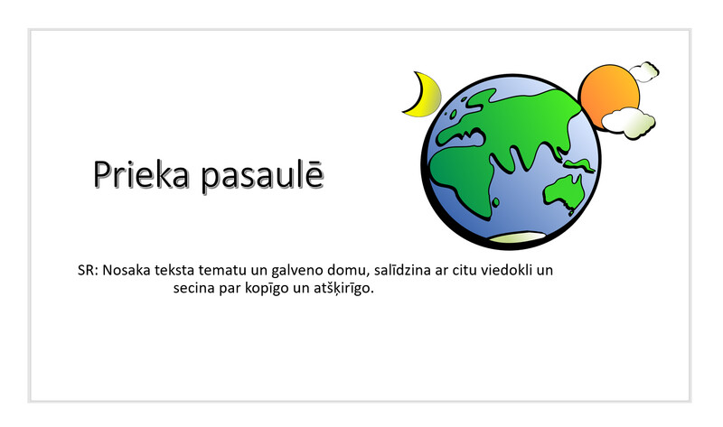 Prezentācija &quot;Prieka pasaulē&quot;