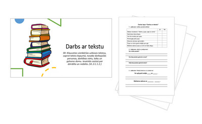 Darbs ar tekstu &quot;Salms, ogle, pupa un zirnis&quot; Prezentācija, darba lapa
