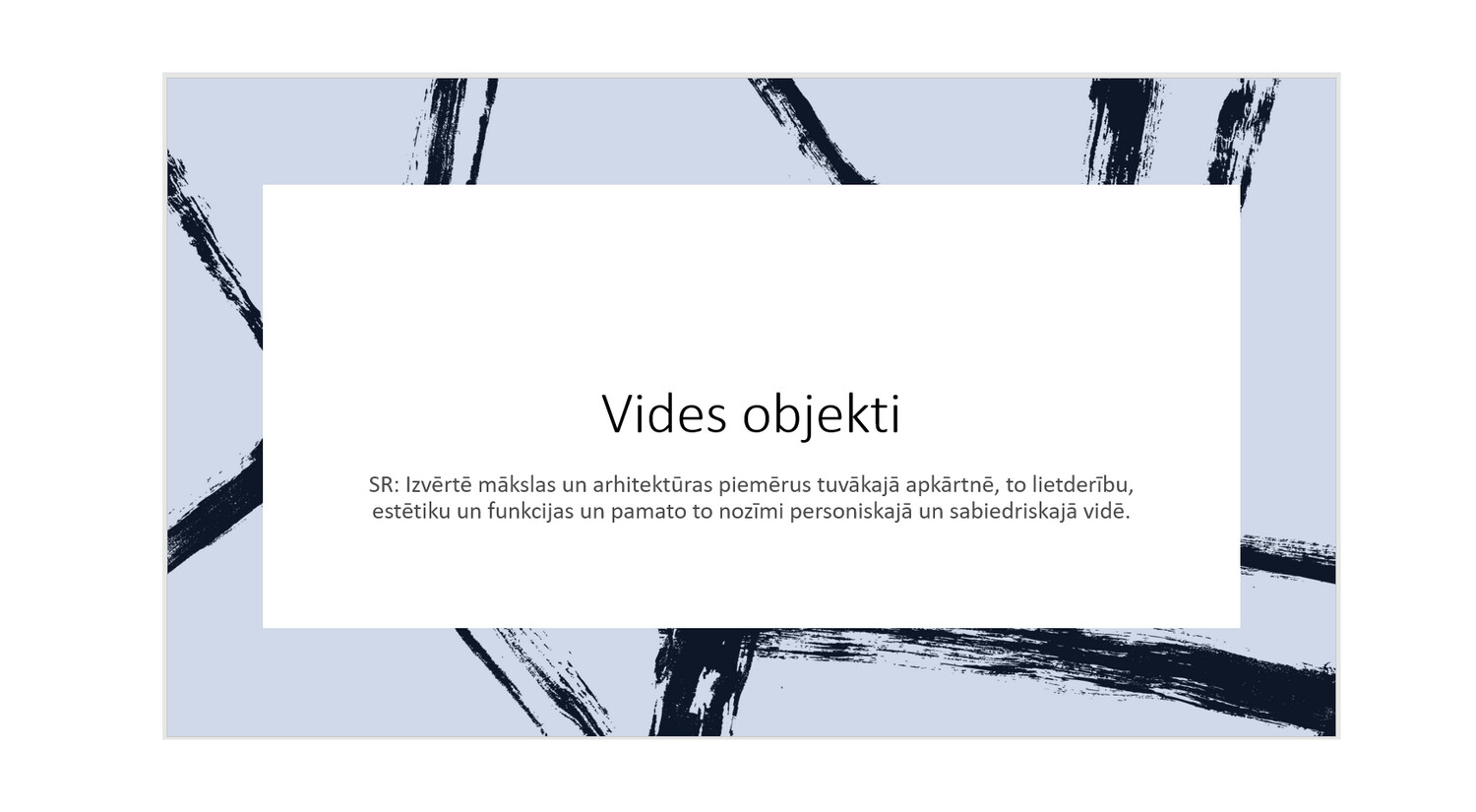 Prezentācija &quot;Vides objekti&quot;
