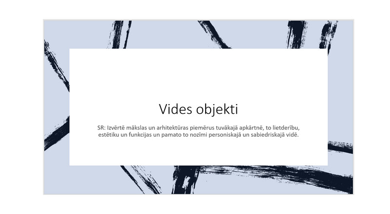 Prezentācija &quot;Vides objekti&quot;