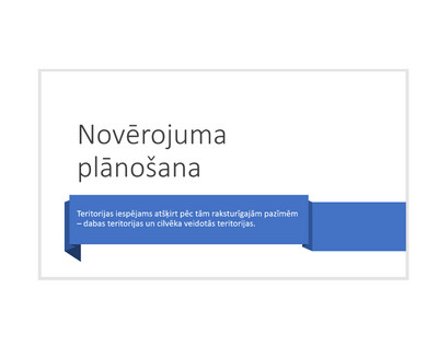 Prezentācija &quot;Novērojuma plānošana&quot;