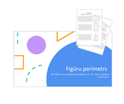 &quot;Figūru perimetrs&quot; Prezentācija, darba lapa