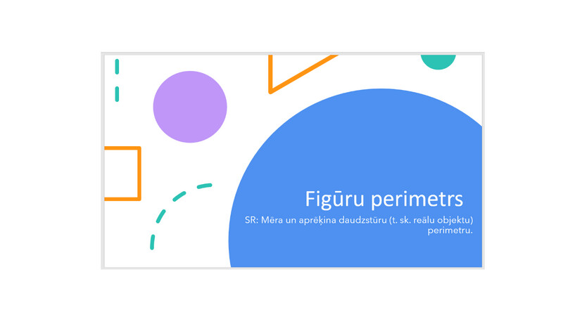 Prezentācija &quot;Figūru perimetrs&quot;