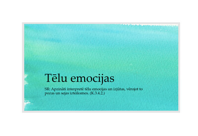 Prezentācija &quot;Tēlu emocijas&quot;