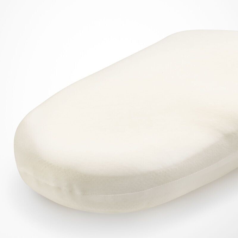 REMILI-Schonbezug aus Baumwoll-Jersey - wollweiß - für Nackenstützkissen und Smart-Dreikammerkissen