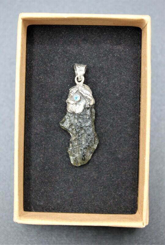 Moldavit-Aquamarin Silber-Anhänger Moldavit-Aquamarin Silber-Anhänger