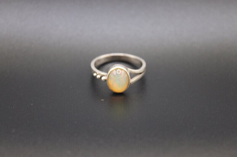 Äthiopischer Welo Opal Silber-Ring Äthiopischer Welo Opal Silber-Ring