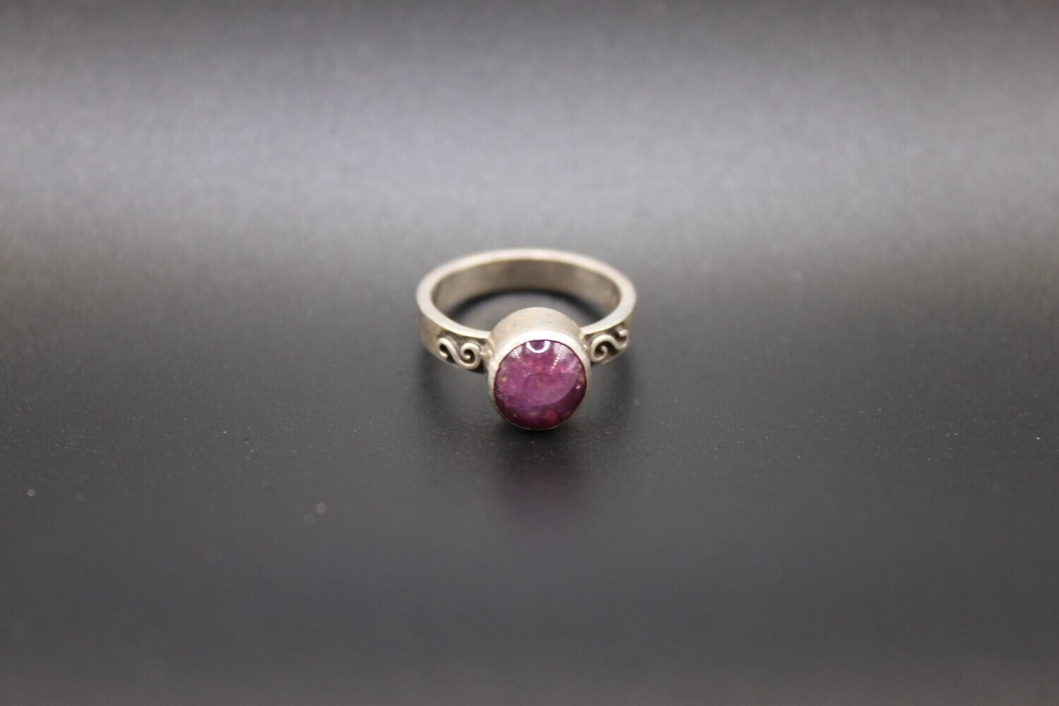 Sternrubin Silber-Ring