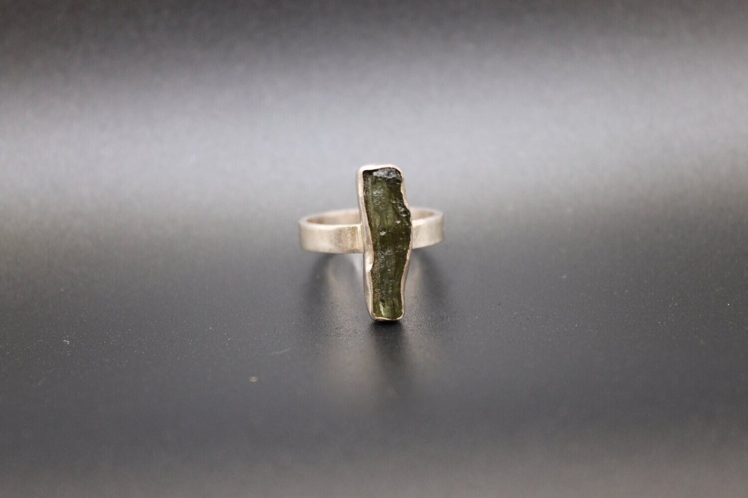 Moldavit Silber-Ring