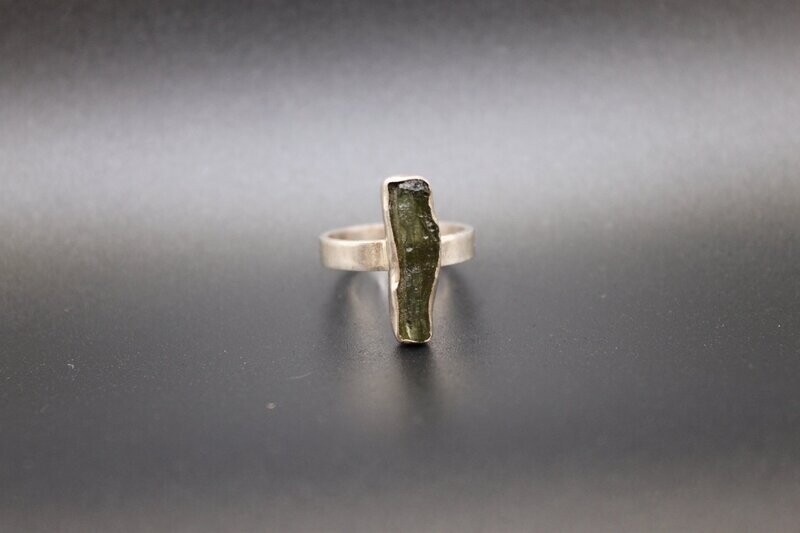 Moldavit Silber-Ring