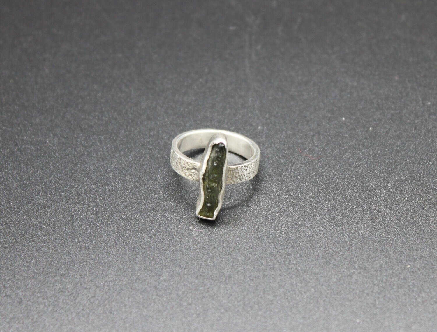 Moldavit Silber-Ring
