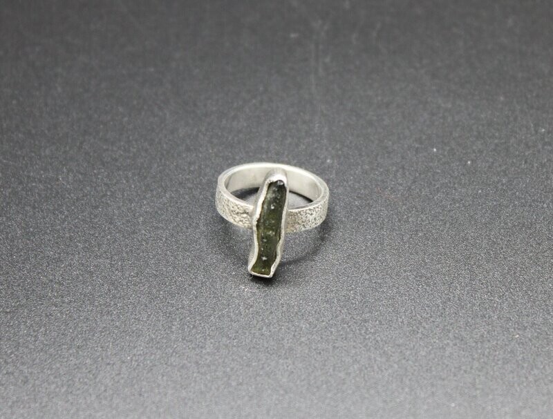 Moldavit Silber-Ring
