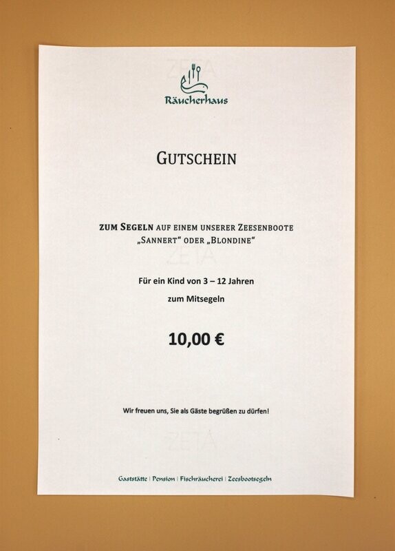 Gutschein für ein Kind