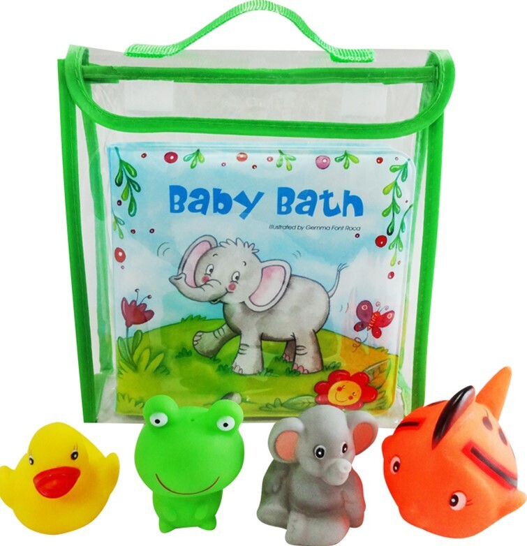 Elephant Bath Book Set
(4 bath toys)