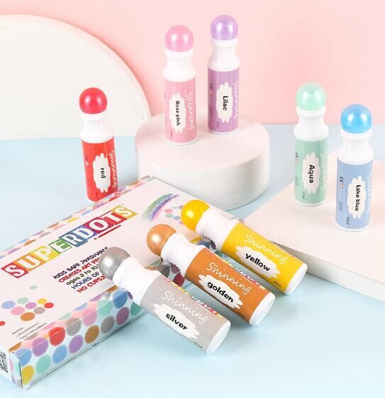 Dot Markers 8 colors - Shimmer