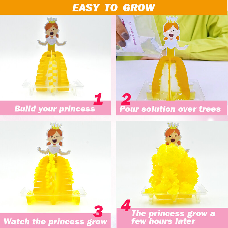 Magical Princes Crystal Tree Science Experiment