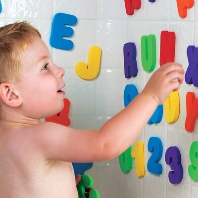 Eva Foam Letters & Numbers with net