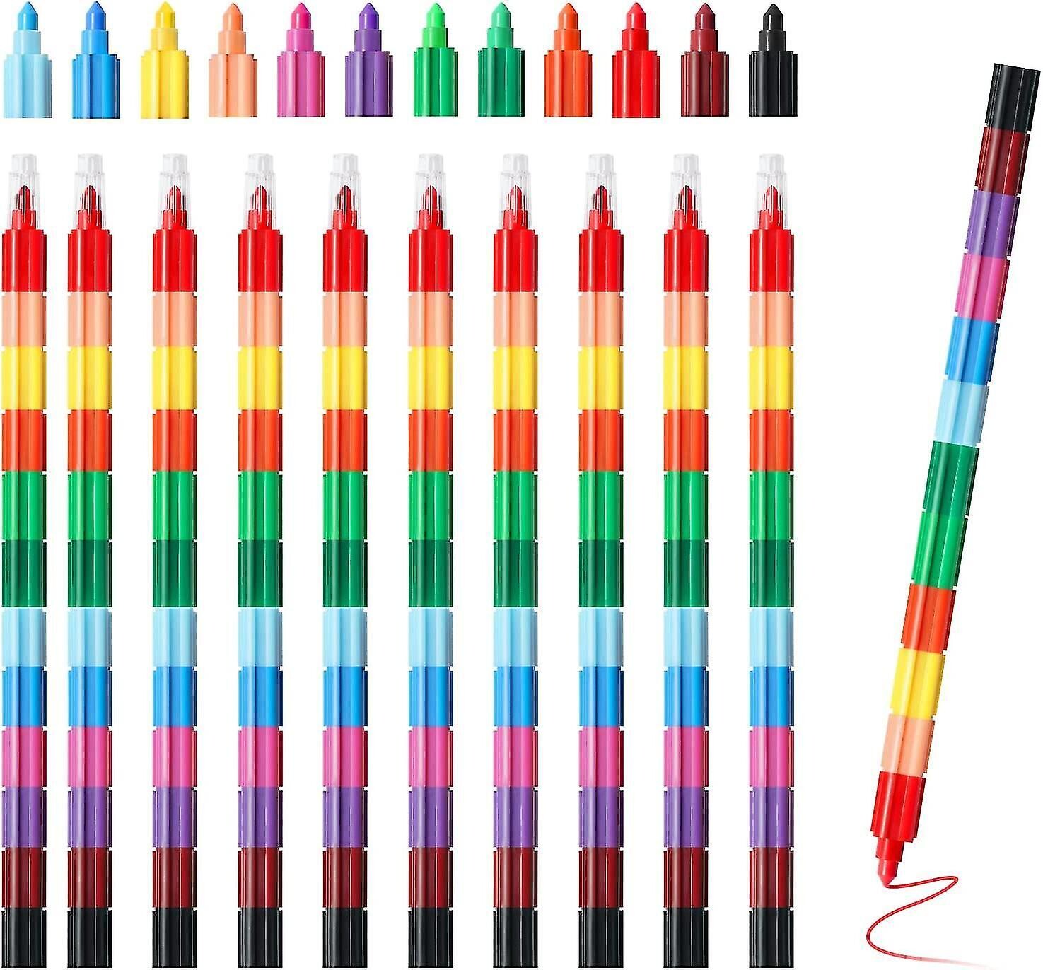 Stackable Buildable Crayons 12 colors