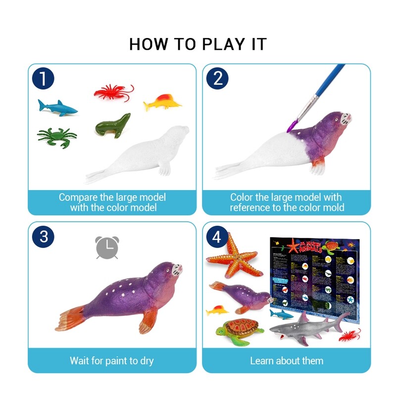 Paint Your Own! Ocean Lifes