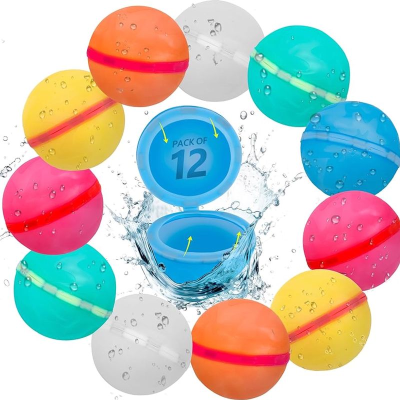 Silicone reusable magnet balls 12 pcs