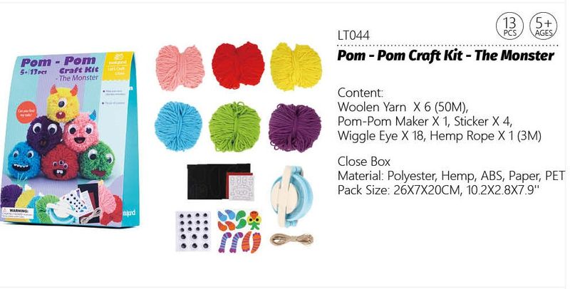 Pom - Pom Craft Kit - The Monster