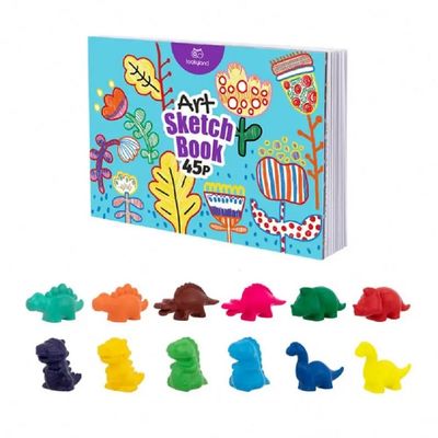 Plastic Crayon Paint Kit - Dinosaur