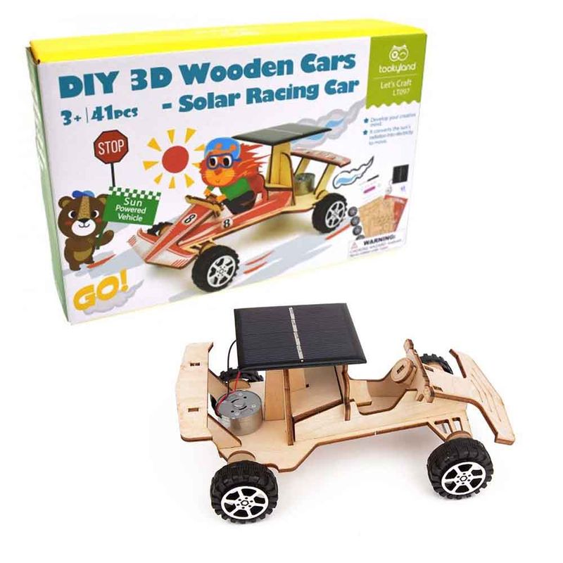 DIY 3D Wooden Cars - Solar Racing Car