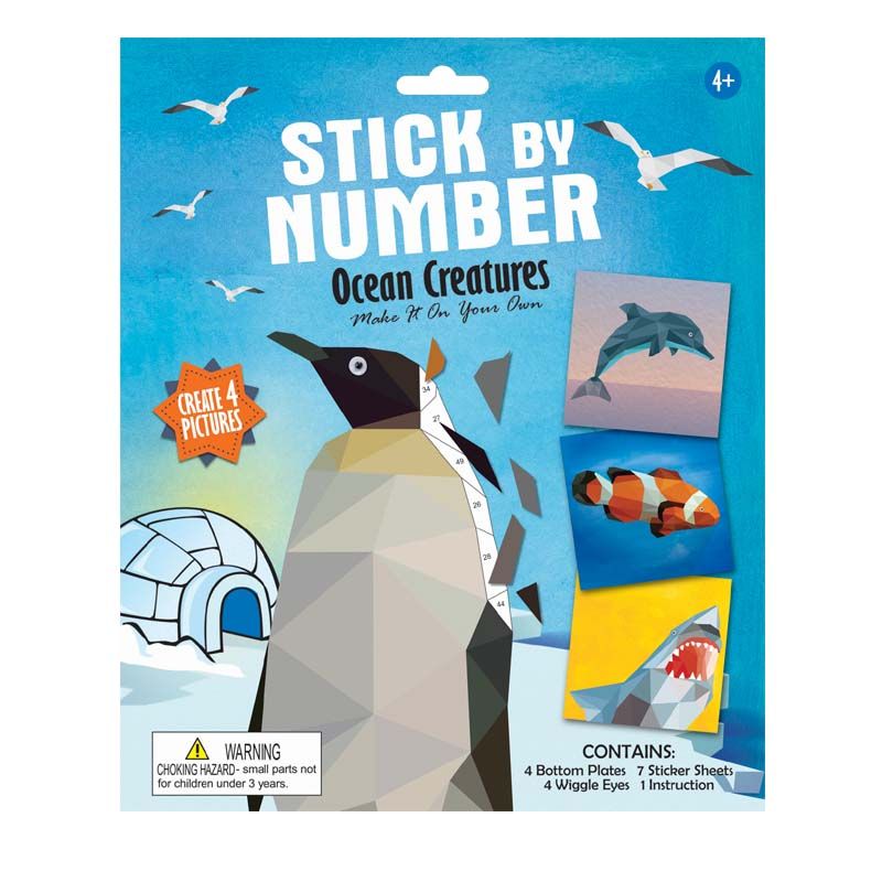 Ocean Sticker by number set