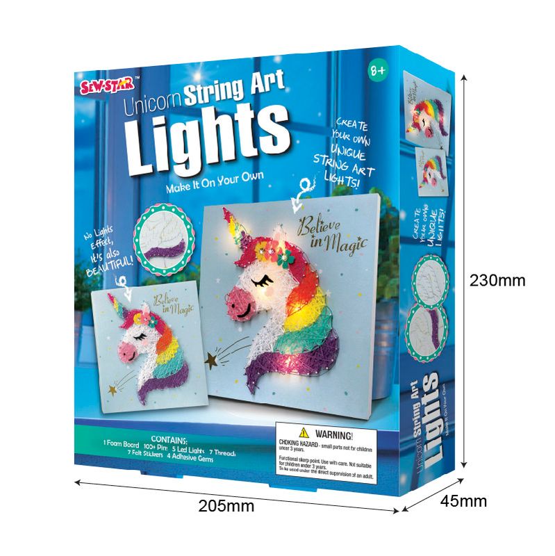 String art Lights-unicorn