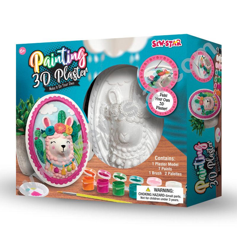 3D Plaster Llama Painting Kit
