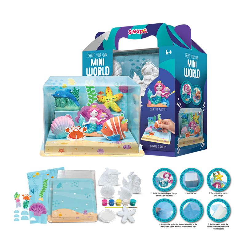 DIY Kids Mini Sea World Painting Kit