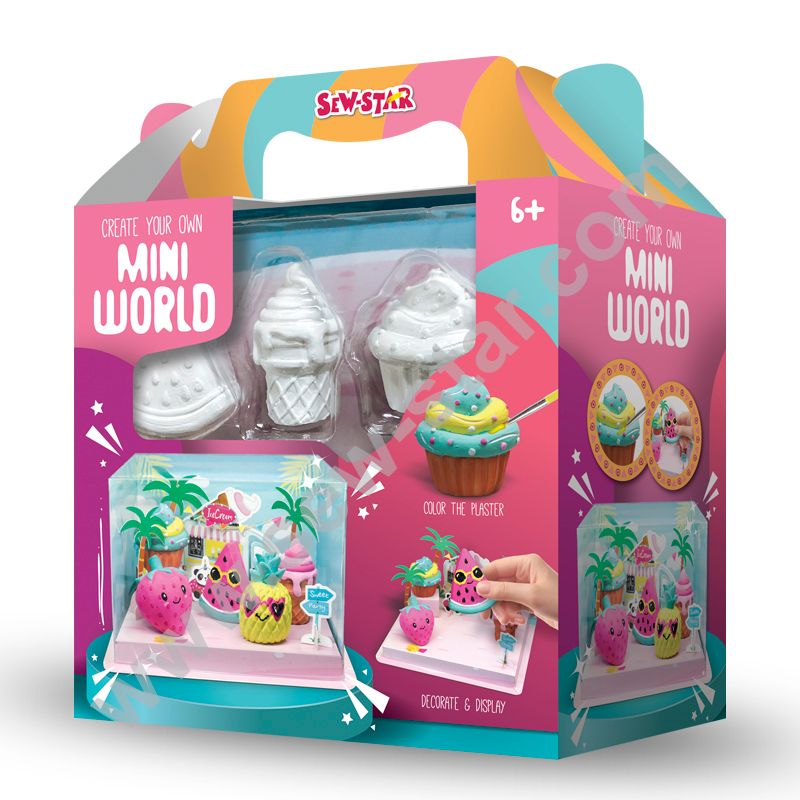 DIY Kids Mini Fruits World Painting Kit