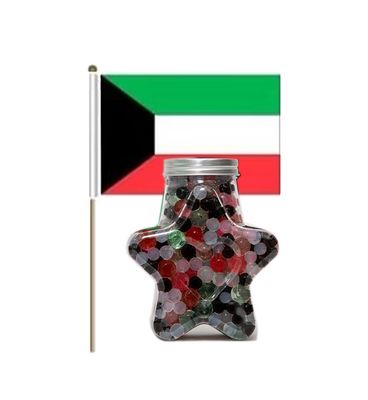 توزيعات الوان العلم مع علم الكويت