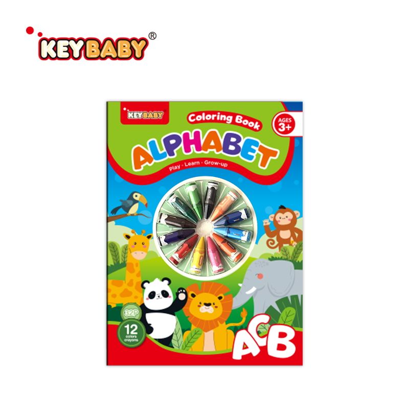 Alphabet or Numbers Coloring Book
