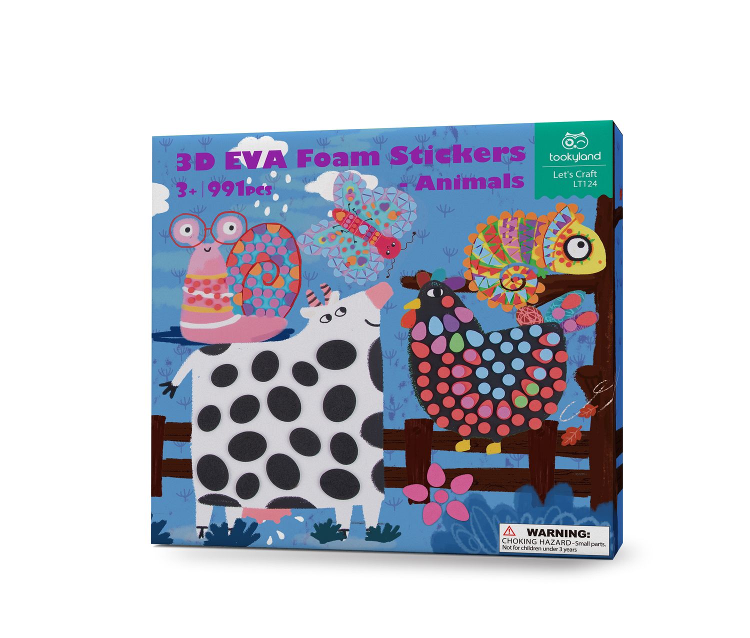 3D EVA Foam Stickers - Animals