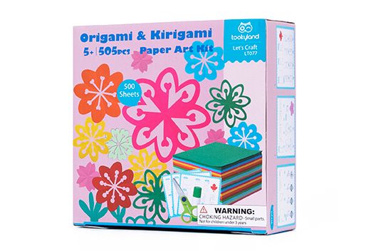Origami &amp; Kirigami Paper Art Kit - Flowers