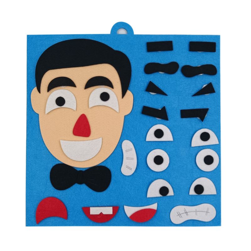 Felt Cloth Facial Expression 30CM*30CM assorted