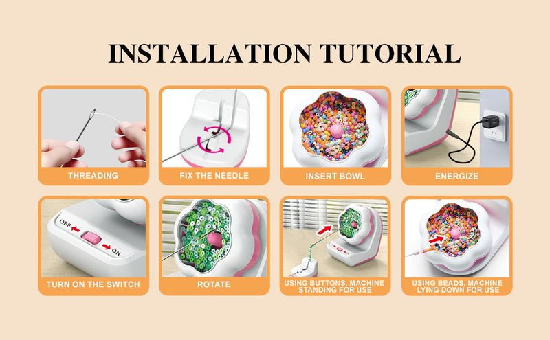 Electric beading machine