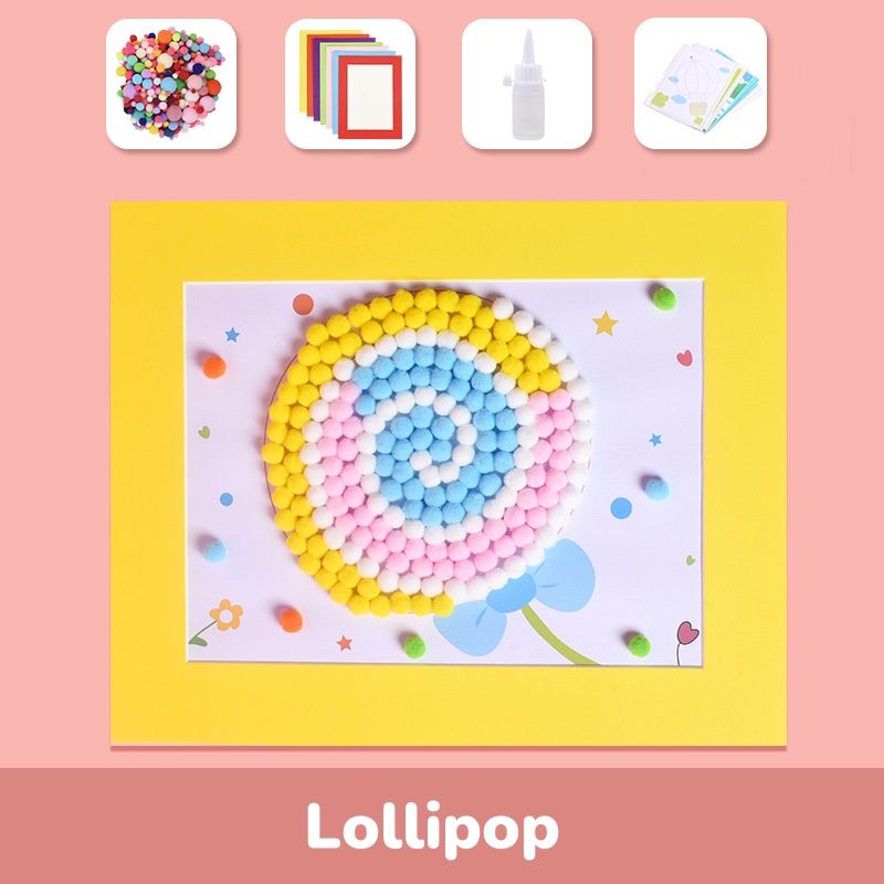 Pompom painting kit